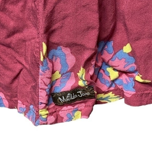 Matilda Jane Art Class Dress Floral Short Sleeve Size Large - Picture 13 of 16